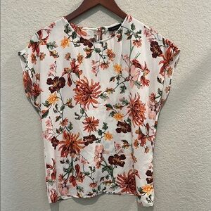 Halogen Floral Print Women's Top small